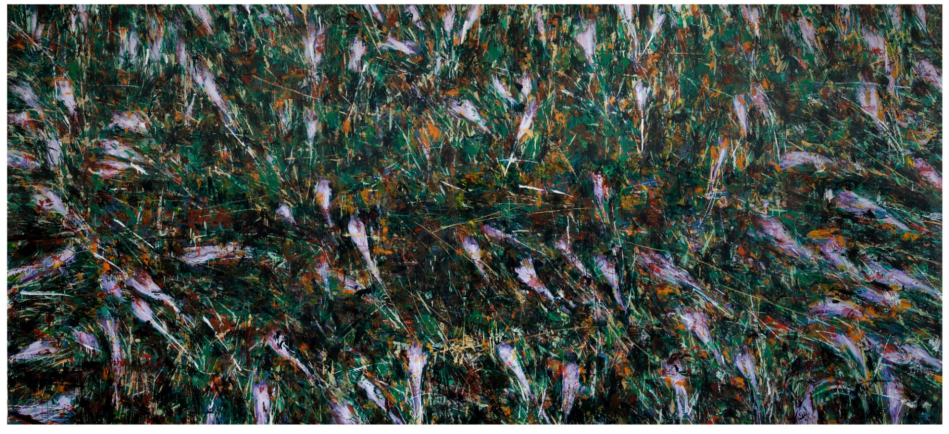 Colchicum Series (Hasrat) IV, Acrylic on canvas, 2025