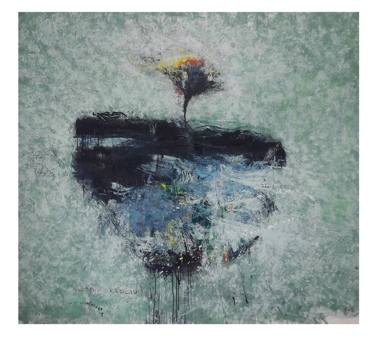 Flowerpot Series (Goldan) No. 2, Acrylic on Canvas, 2019