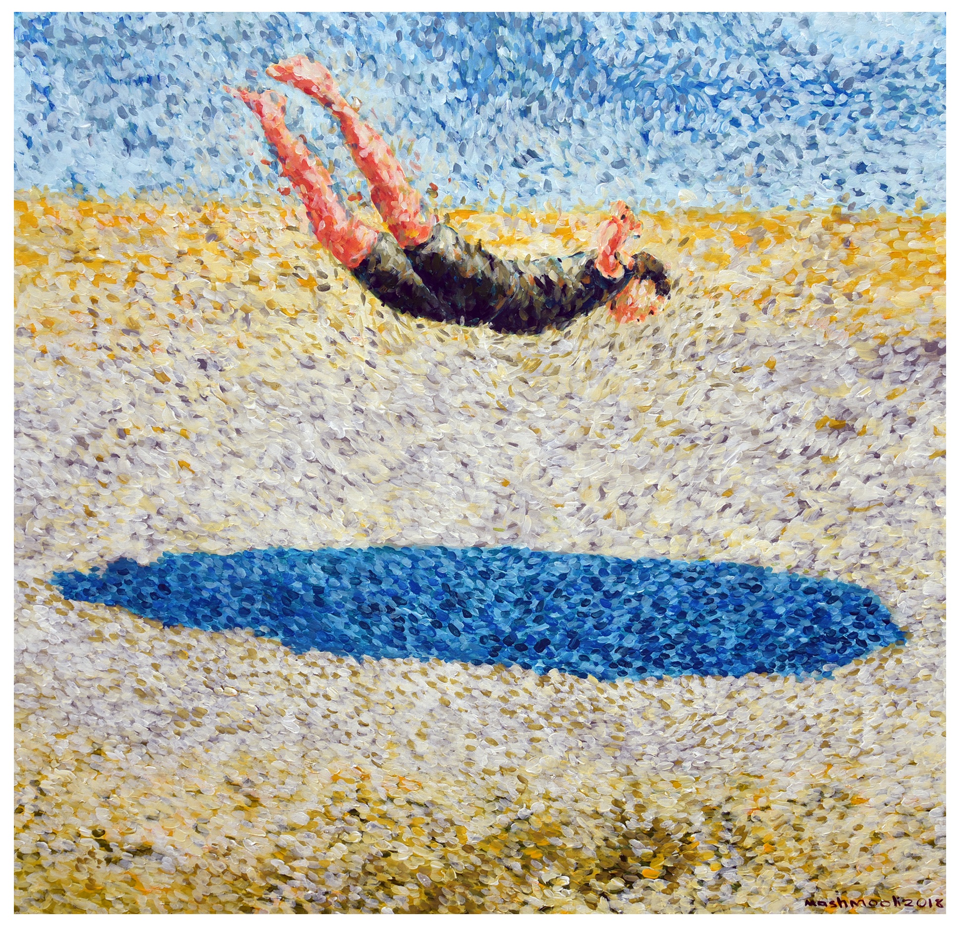 Anywhere (Har Koja) I, Acrylic on canvas, 2018