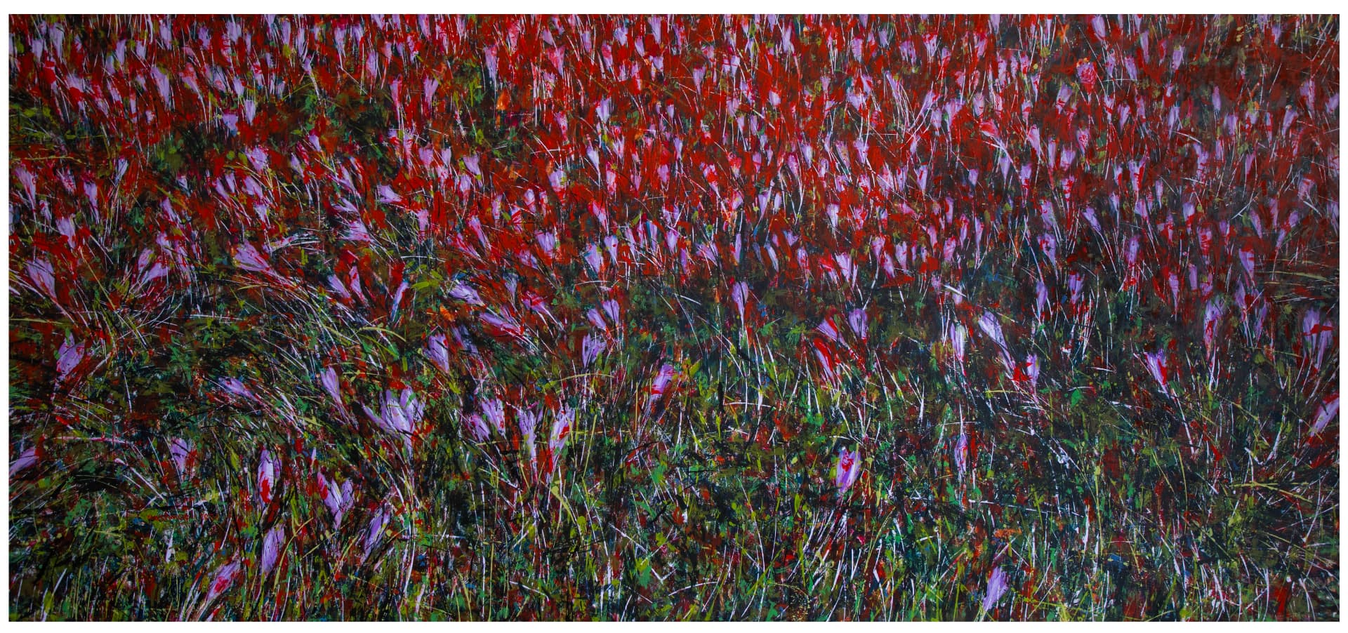 Colchicum Series (Hasrat) II, Acrylic on canvas, 2026